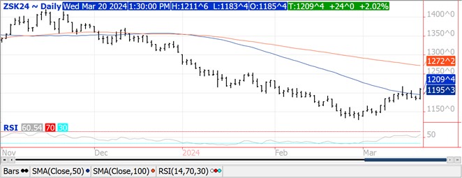 QST Beans chart on