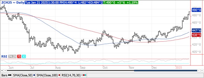 QST Corn Chart